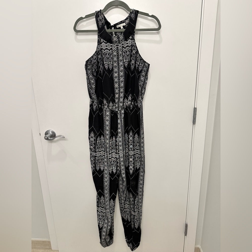 Charlotte Russe Tribal black and white jumpsuit Size M